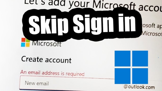 How to bypass Microsoft setup on a new laptop