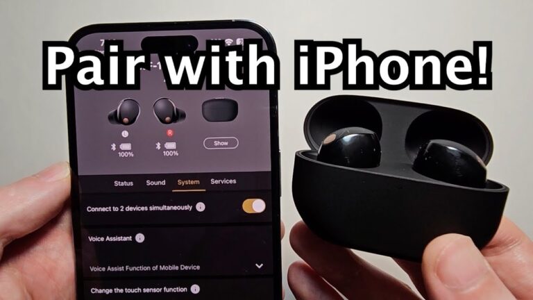 How To Pair Sony Earbuds WF-1000XM5