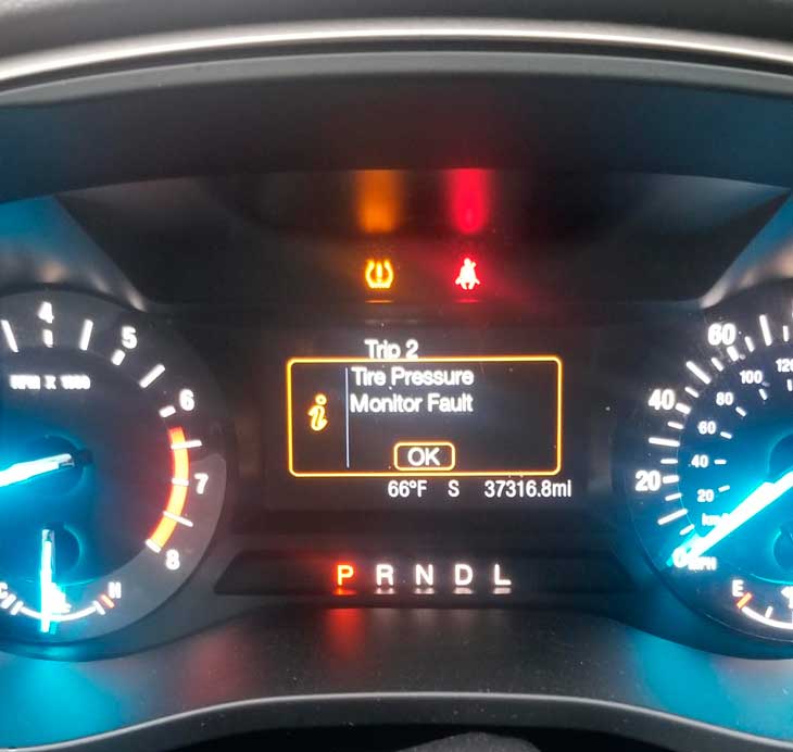 Tire Pressure Monitor Fault Ford Escape