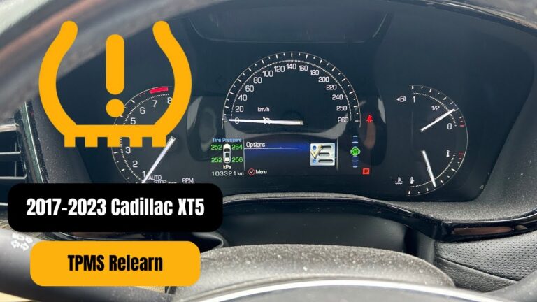 Cadillac Tire Pressure Monitoring System Reset